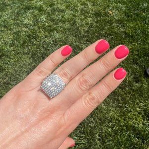 David Yurman Diamond Wheaton ring 20x16 sz7